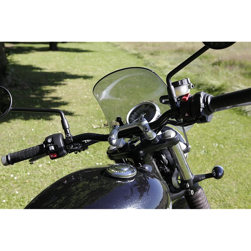 Dart Marlin Flyscreen (Light Tint) Motorcycle Windshield Compatible with Triumph Street Twin (up to 2021)