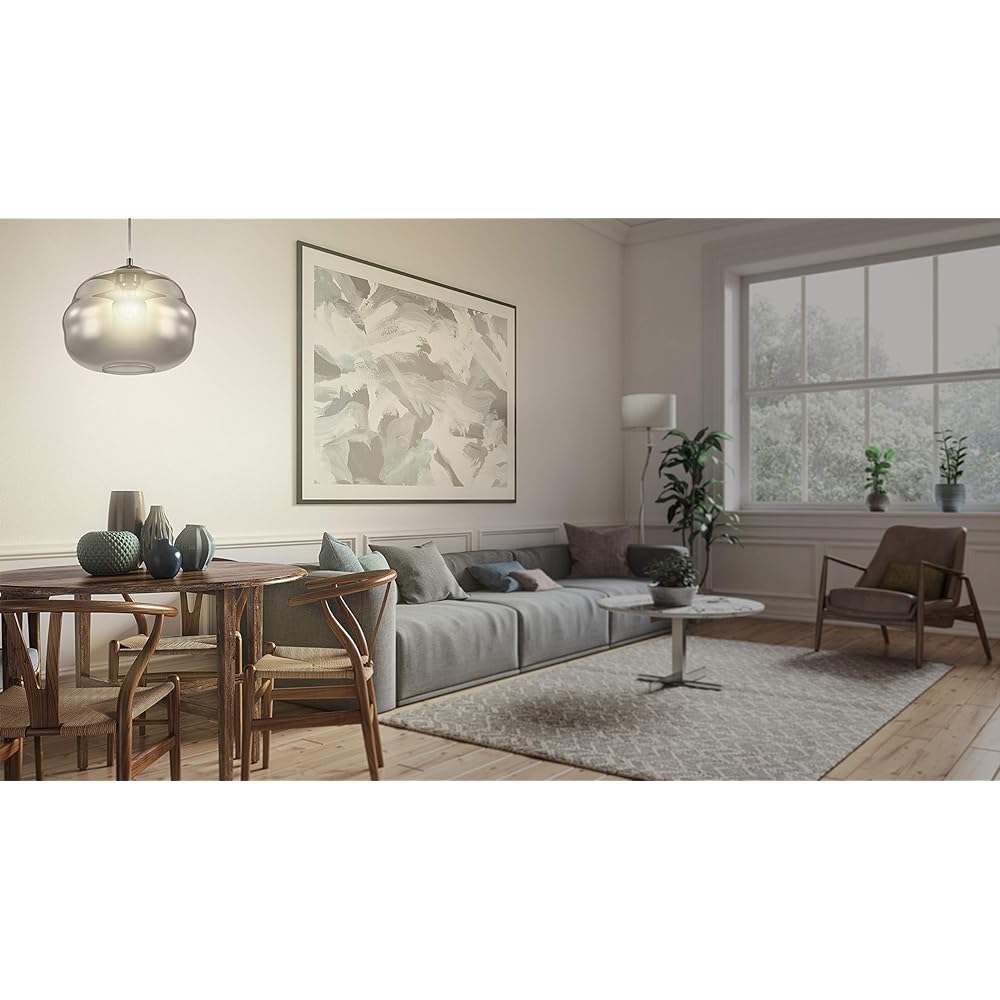 EGLO LED Pendant Light Glass Stylish Scandinavian DOGATO 32.8cm Black Clear 204425J Lighting Fixture Living Dining Cafe