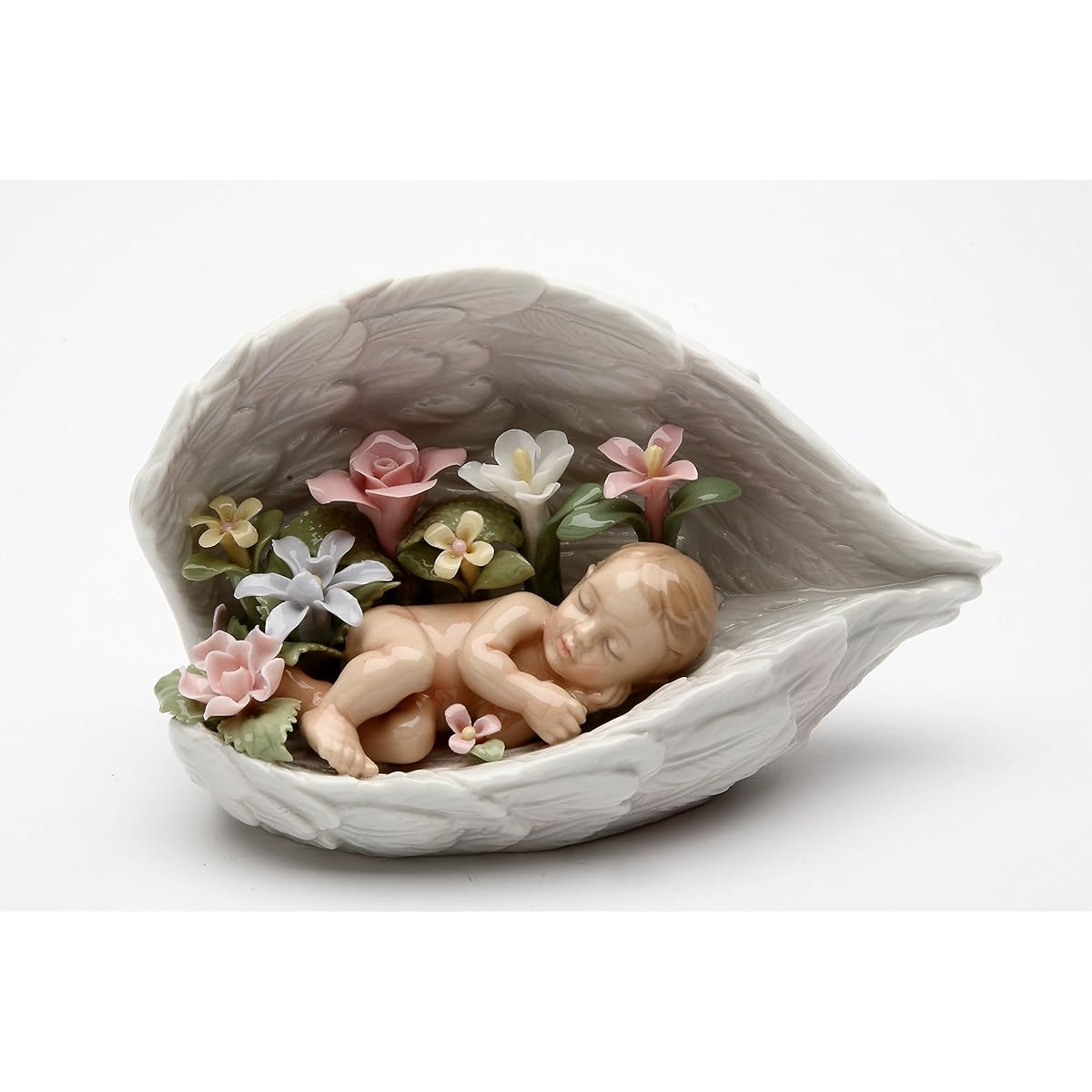 Cosmos Gifts 20846 Baby Sleeping on Angels Wings Figurine