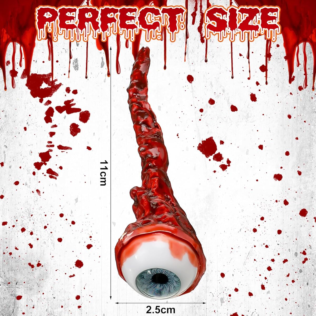 Libima 10pcs Halloween Eyeballs Horror Movie Quality Prank Goods Fake Eyeballs Realistic Eyeball Props Bloody Simulation Eyes Scary Halloween Props Party Decorations