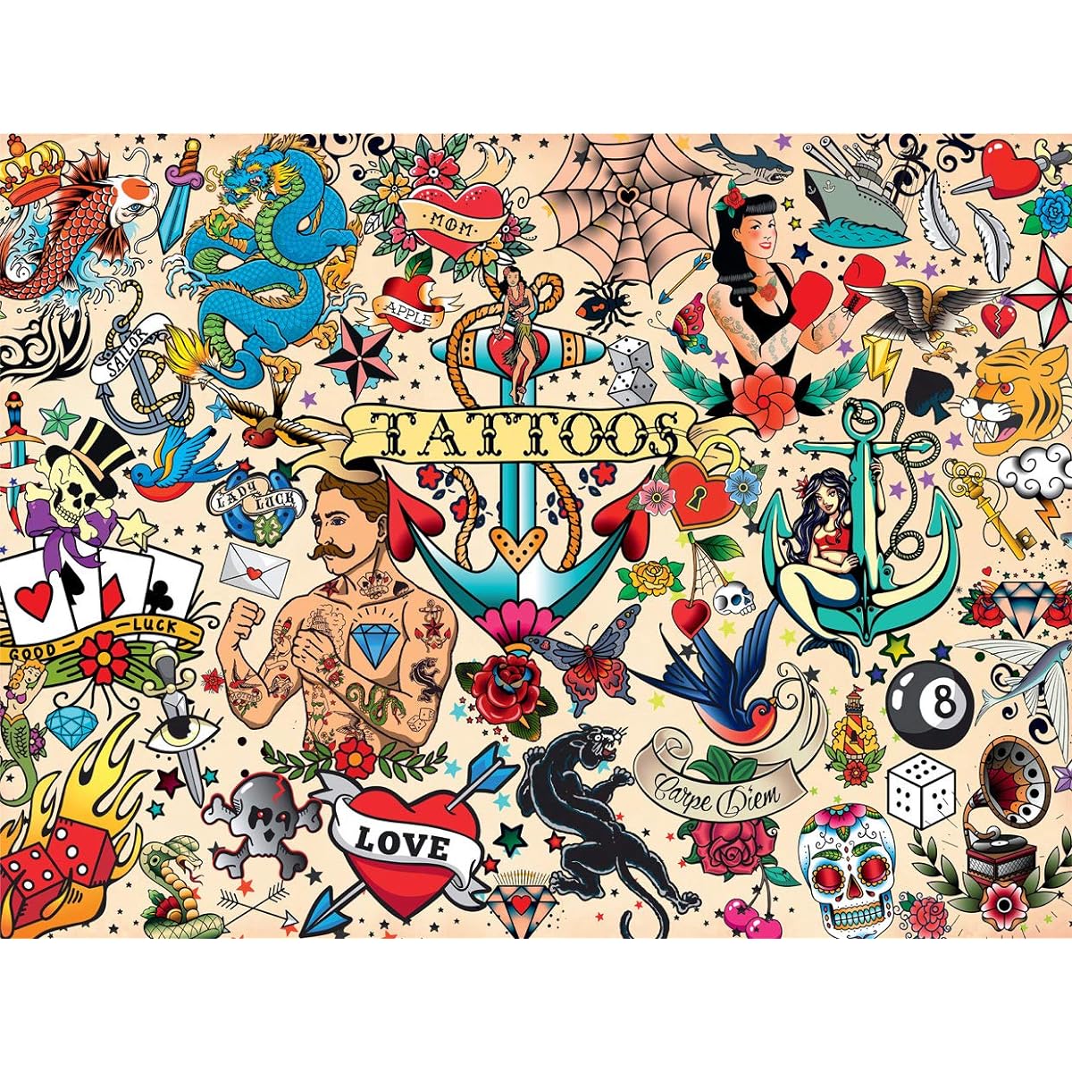 Buffalo Games - Tattoopalooza - 1500 Piece Jigsaw Puzzle