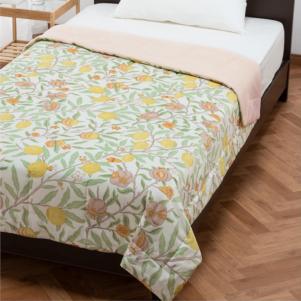 nishikawa [Nishikawa] Skin Comforter Quilt Bed Single Washable Pile 100% Cotton Morris Gallery Soft Pile Cream FR03703006