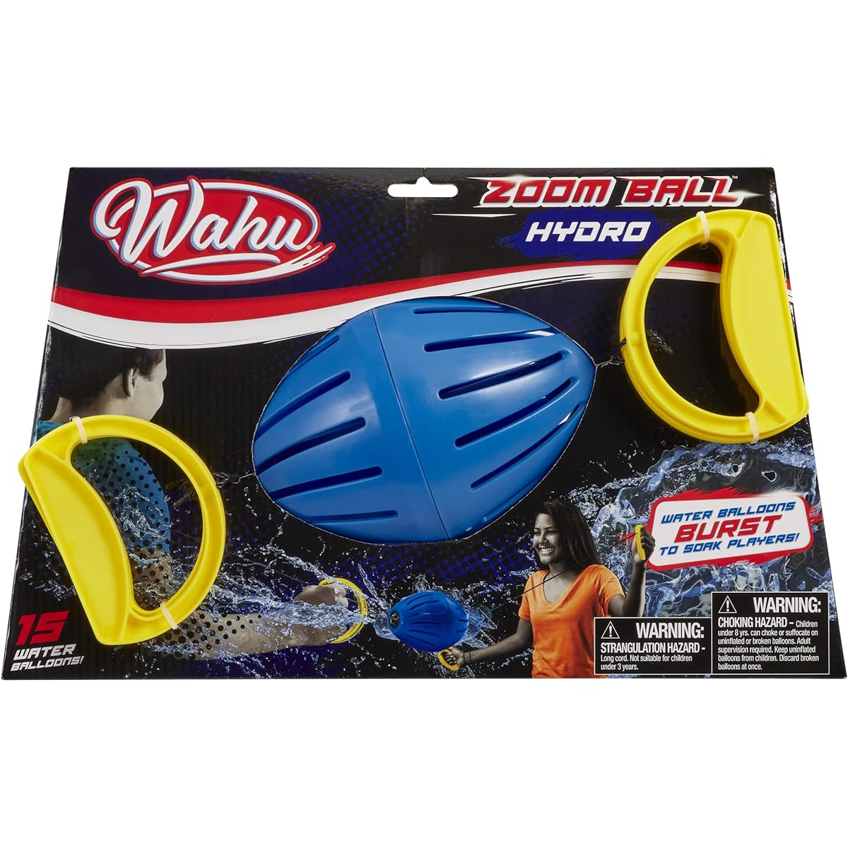 Wahu Zoom Ball Hydro - Ready to Set! - 2 Player Water Game Zoom Ball with Front and Back Water Balloons