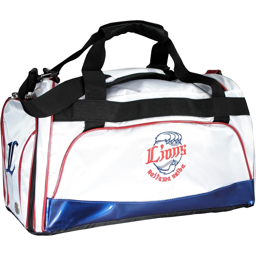 Lezax Saitama Seibu Lions Boston Bag White SLBB-2439