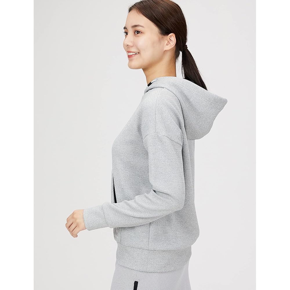 [Le Coq Sportif] 22 Autumn/Winter Model Golf Cut and Sew [Latte] Parka Hoodie Sweat Absorbent Stretch Women's