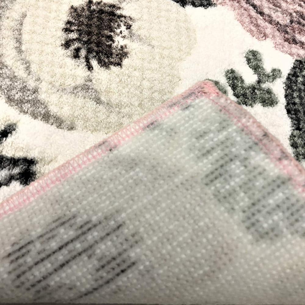 Senko S.D.S Plandeful Kitchen Mat Approx. 50 x 180cm Pink Floral Pattern Antibacterial Odor Resistant Made in Japan 32744