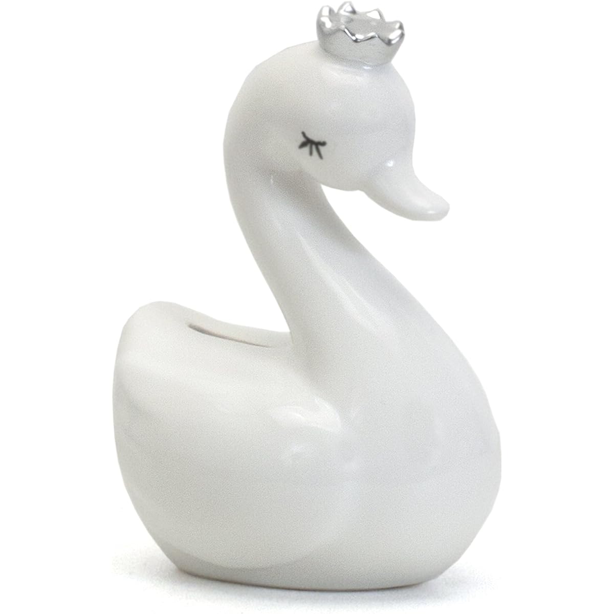 Child to Cherish White Swan Piggy Bank
