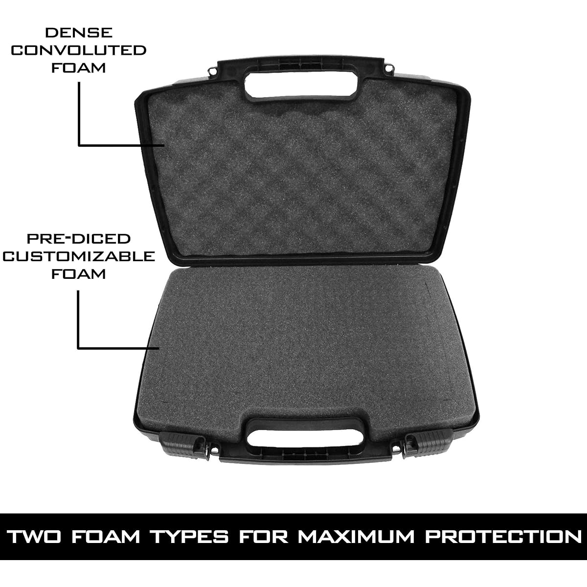CASEMATIX Travel Case Compatible with Zoom R4 MultiTrak 32-bit Float Recorder or Zoom H8 Handy Recorder - Hard Shell Carrier for Audio Recorders and Accessories with Customizable Foam Case Only