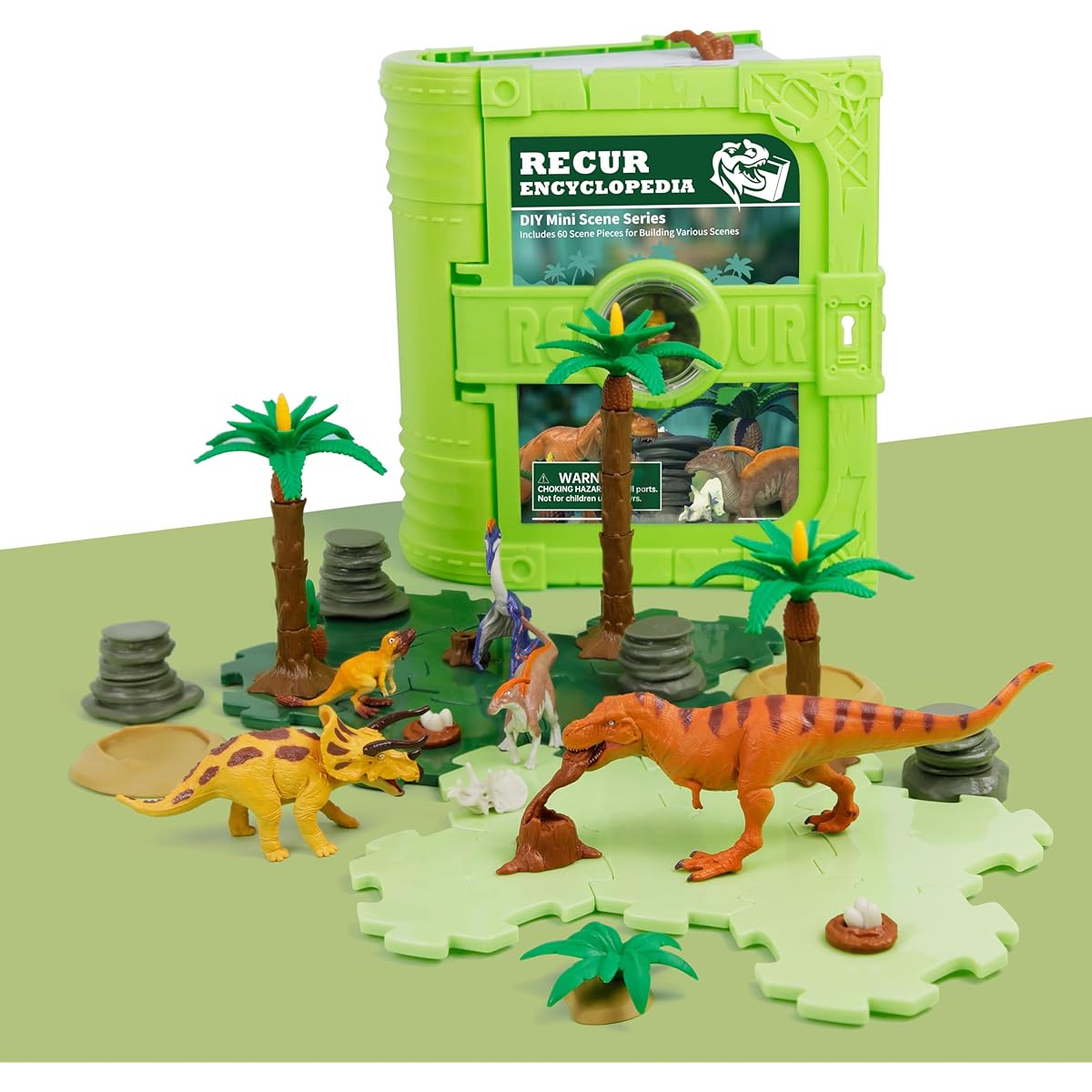 RECUR Encyclopedia - Cretaceous Dinosaurs (6 x Dinosaurs + Accessories + Storybook)