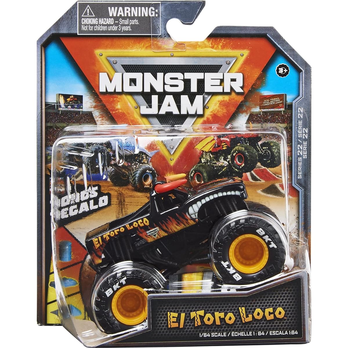 MonsterJam El Toro Loco (Black), 1:64 Scale Series 22