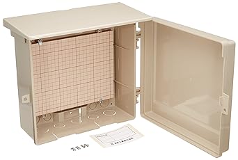 Mirai Kogyo Wall Box with Roof/Horizontal Type Effective Fukasa 106 Beige 1 Piece WB-12AJ