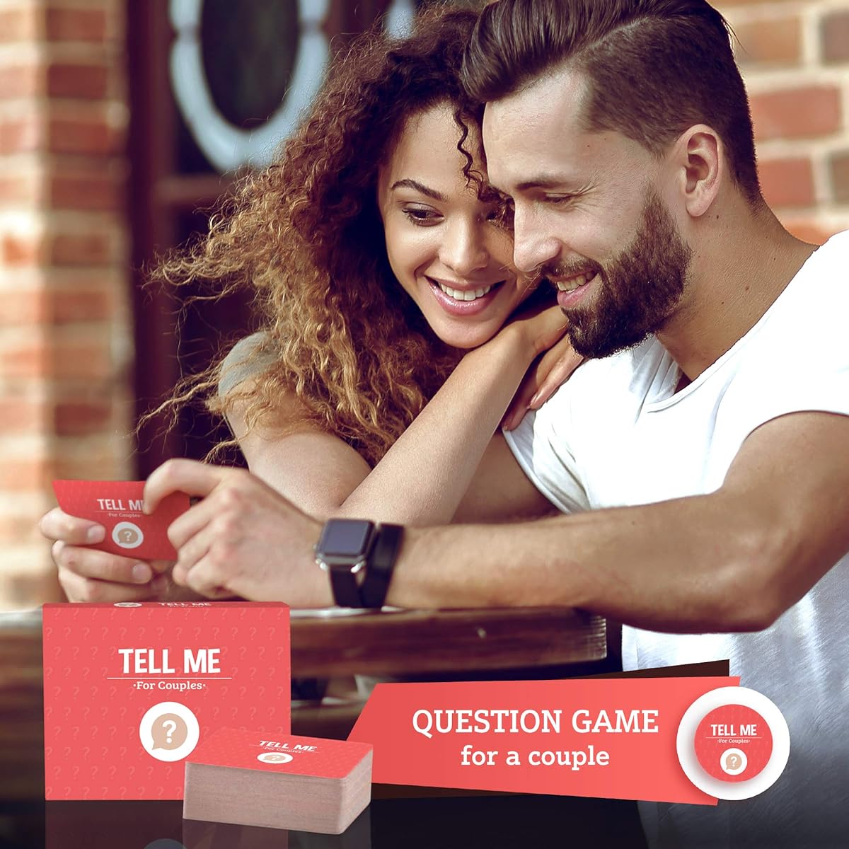 Tell Me for Couples - Relationship Card Games for Couples, Couple Games, Date Night, Card Games for Couples, Couple Games for Game Night, Card Games for Couples - 110 Conversation Cards for Couples