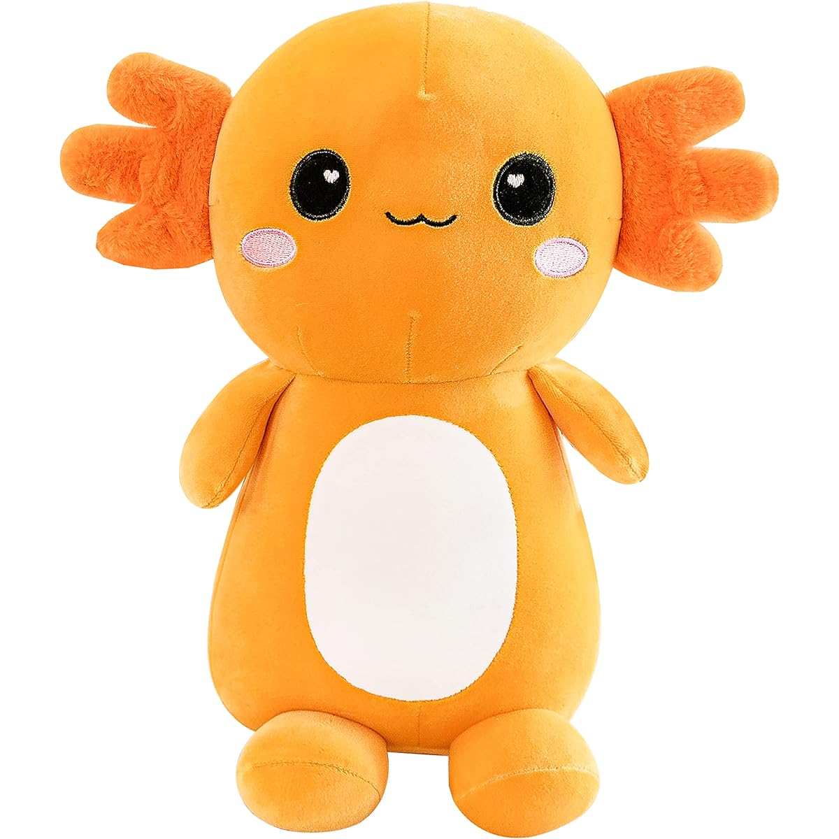 CNAANA Cute Axolotl Plush Toy, Salamander Stuffed Animal, Soft Axolotl Plush Toy, Gift for Boys/Girls (Orange, 13.8"/35cm)