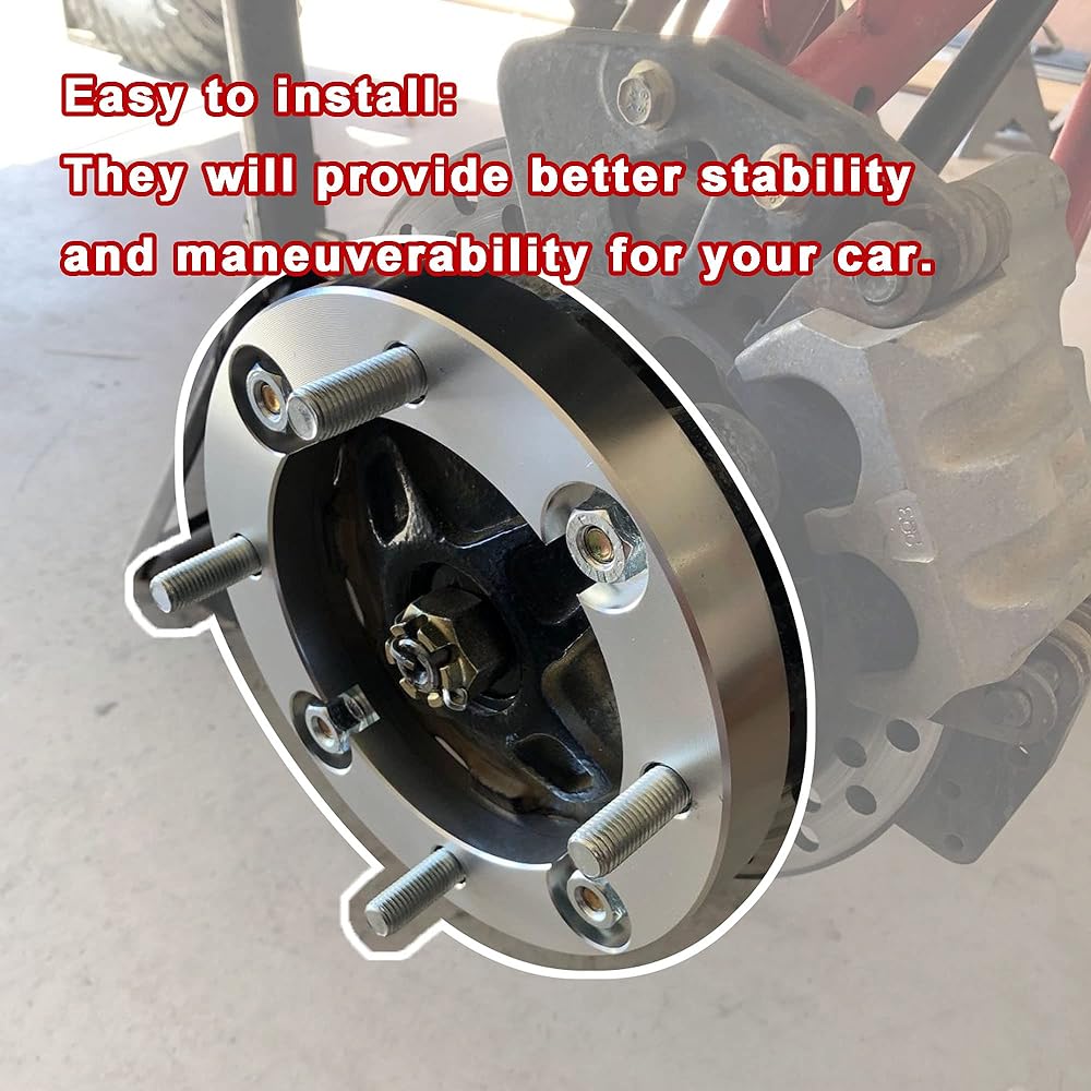 Beauty-Life BTL Heavy Duty 1" Wheel Washer 4/156mm Bolt Pattern Polaris 3/8" Stud - Polaris 12mm Wheel 2008-2014 RZR Ranger 500/800 (Set of 4)