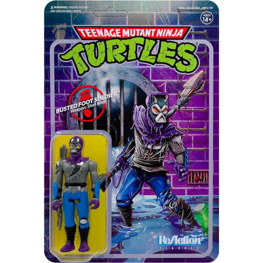 Super7 Teenage Mutant Ninja Turtles Damaged Foot Soldier 3.75 inch Reaction Figure