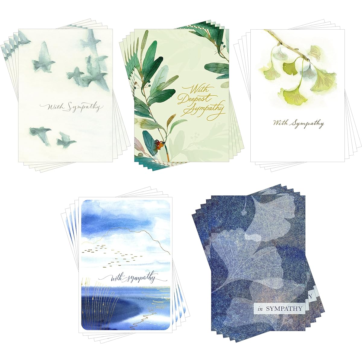 Hallmark Business Sympathy Cards 25 Pack Bulk Assortment (Respected Sympathy)