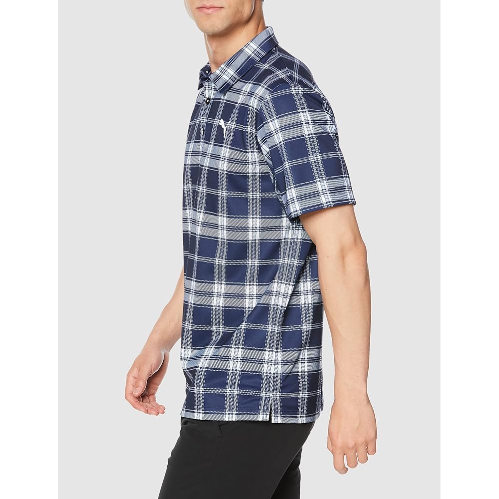 [PUMA] Golf Shirt Check Graphic SS Polo Shirt Men's