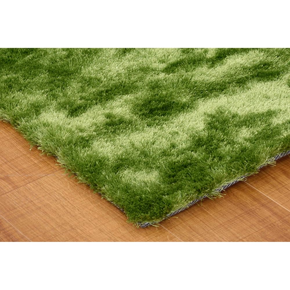 Azumaya-kk Rug Green Width 90 x Depth 130cm Shaggy Rug RG-22GR