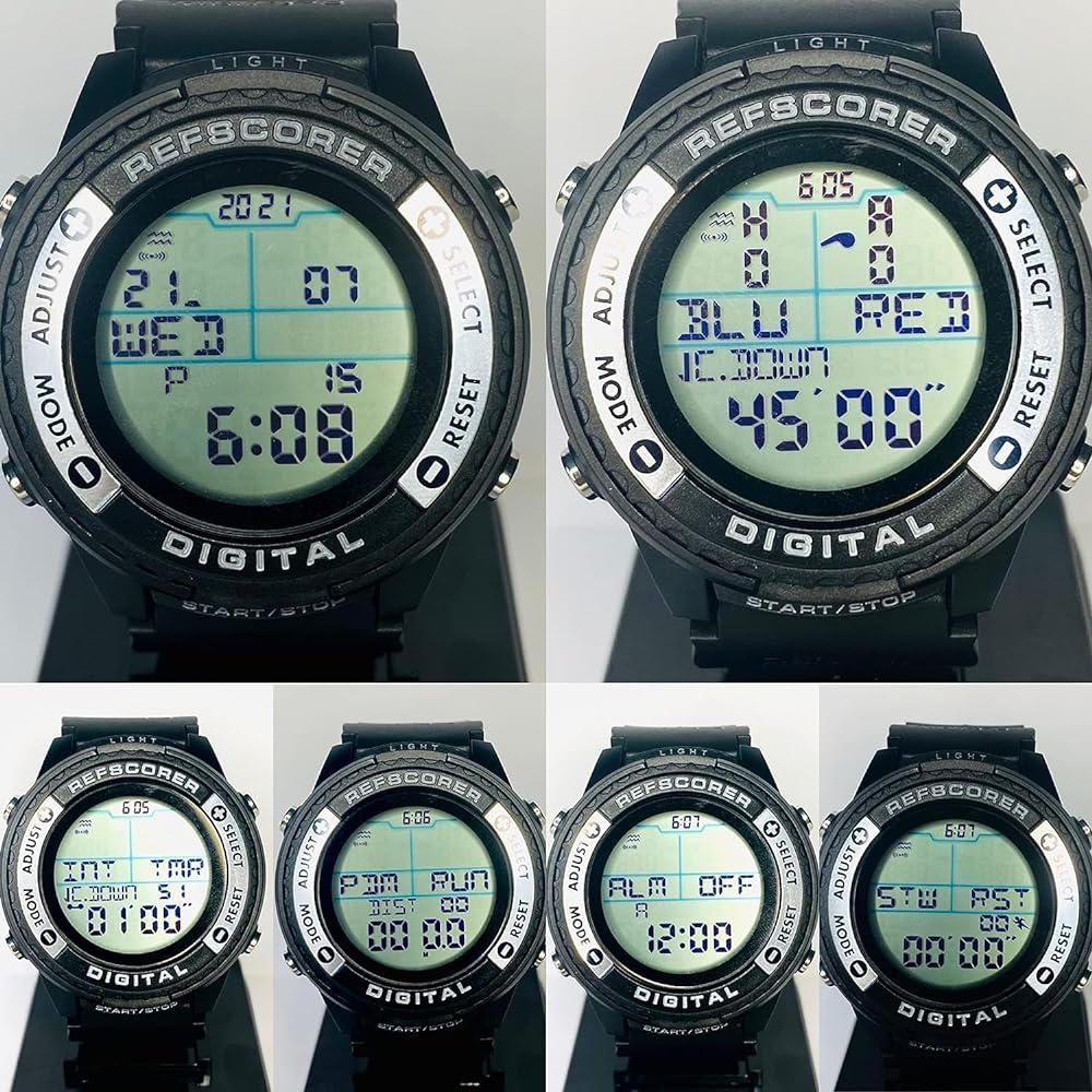 [World's first score recording function] Digital referee watch soccer [RefStuff RefScorer] Referee vibration vibration