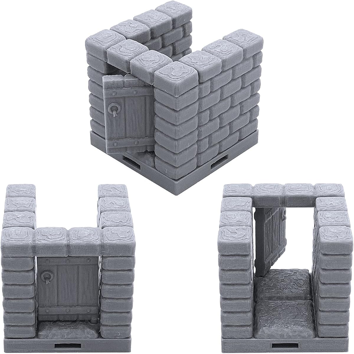 Rock Dungeon Tile - Octagonal Room, 3D Printed Tabletop RPG Landscape, Wargame Terrain for 28mm Miniatures