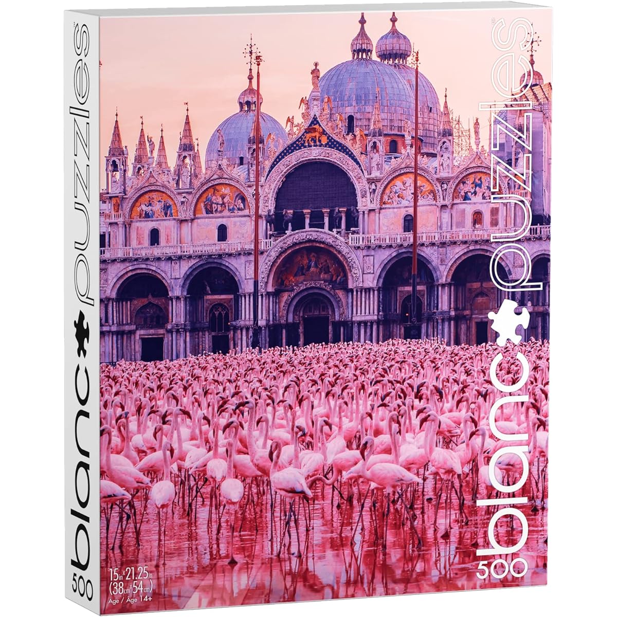 Buffalo Games - blanc - Pink Flamingo Palace - 500 Piece Jigsaw Puzzle