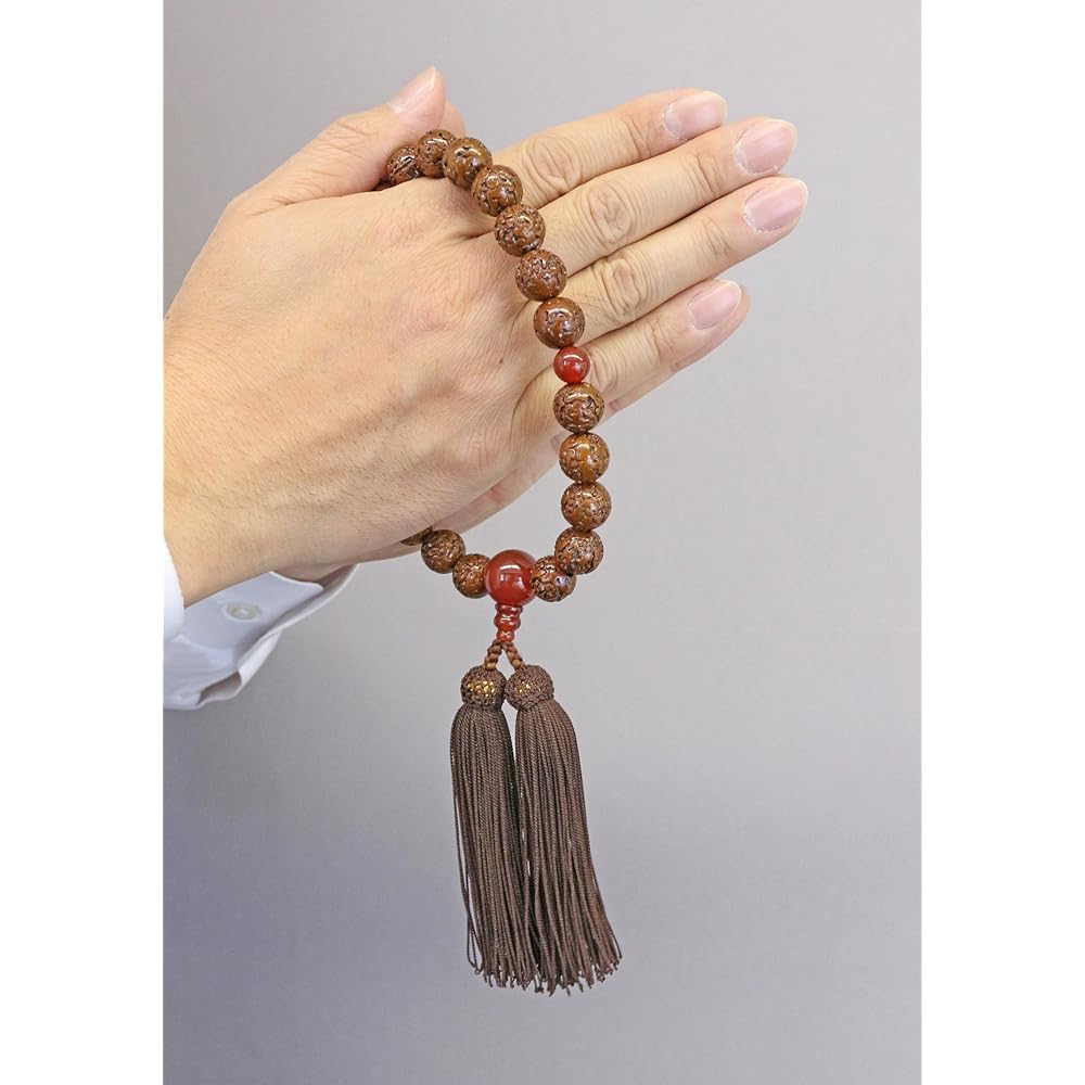 Established in 1898, Nakago, Kyoto Kyoto Prayer Beads (mala beads) Kongo Bodhi Tree 22 beads Made of agate Made with pure silk head tassel Comes with prayer beads bag (for men who can use all sects) N-10036