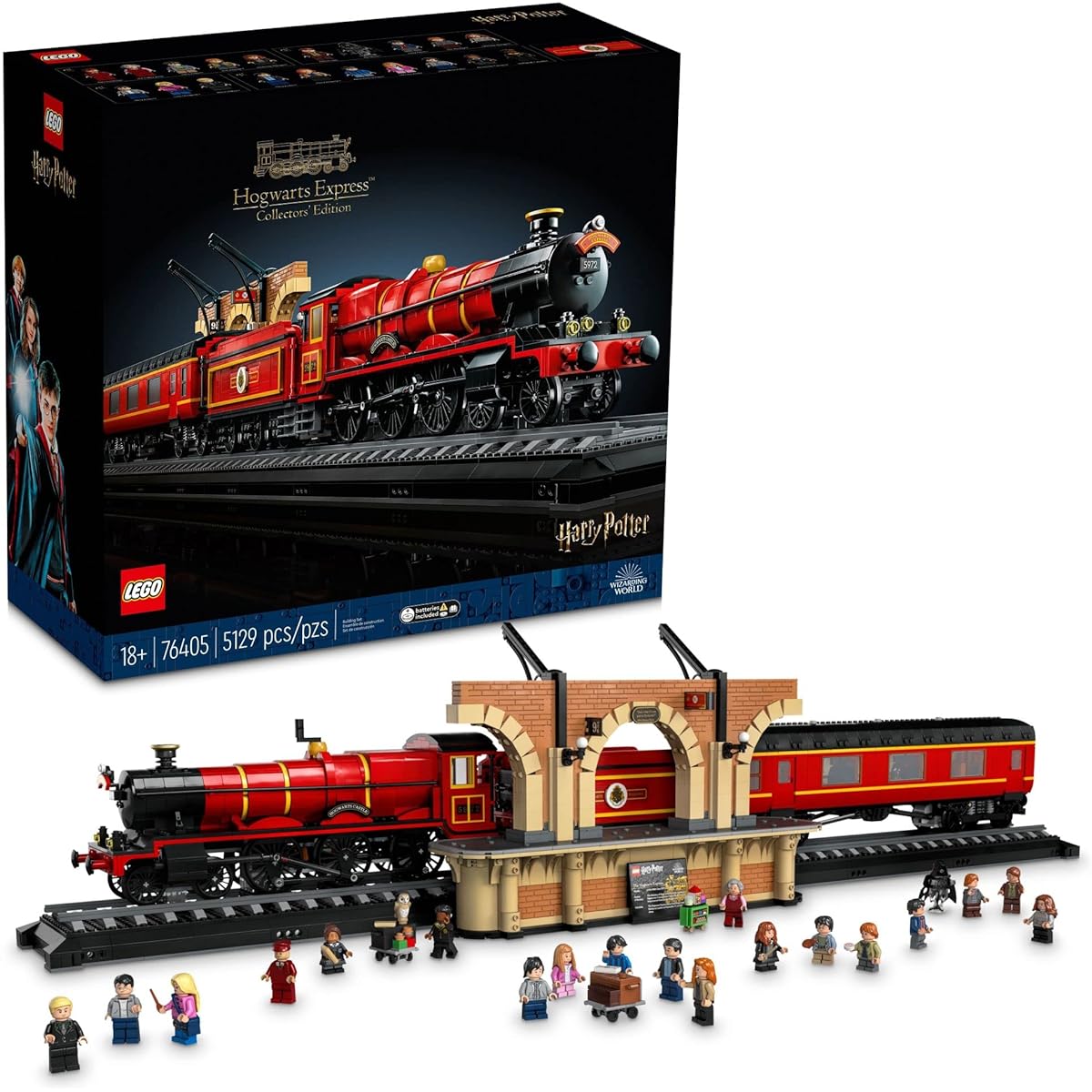 LEGO Harry Potter Hogwarts Express - Collector's Edition 76405 Replica Model of the Iconic Movie Steam Locomotive Collectible Collection Souvenir Set for Adults