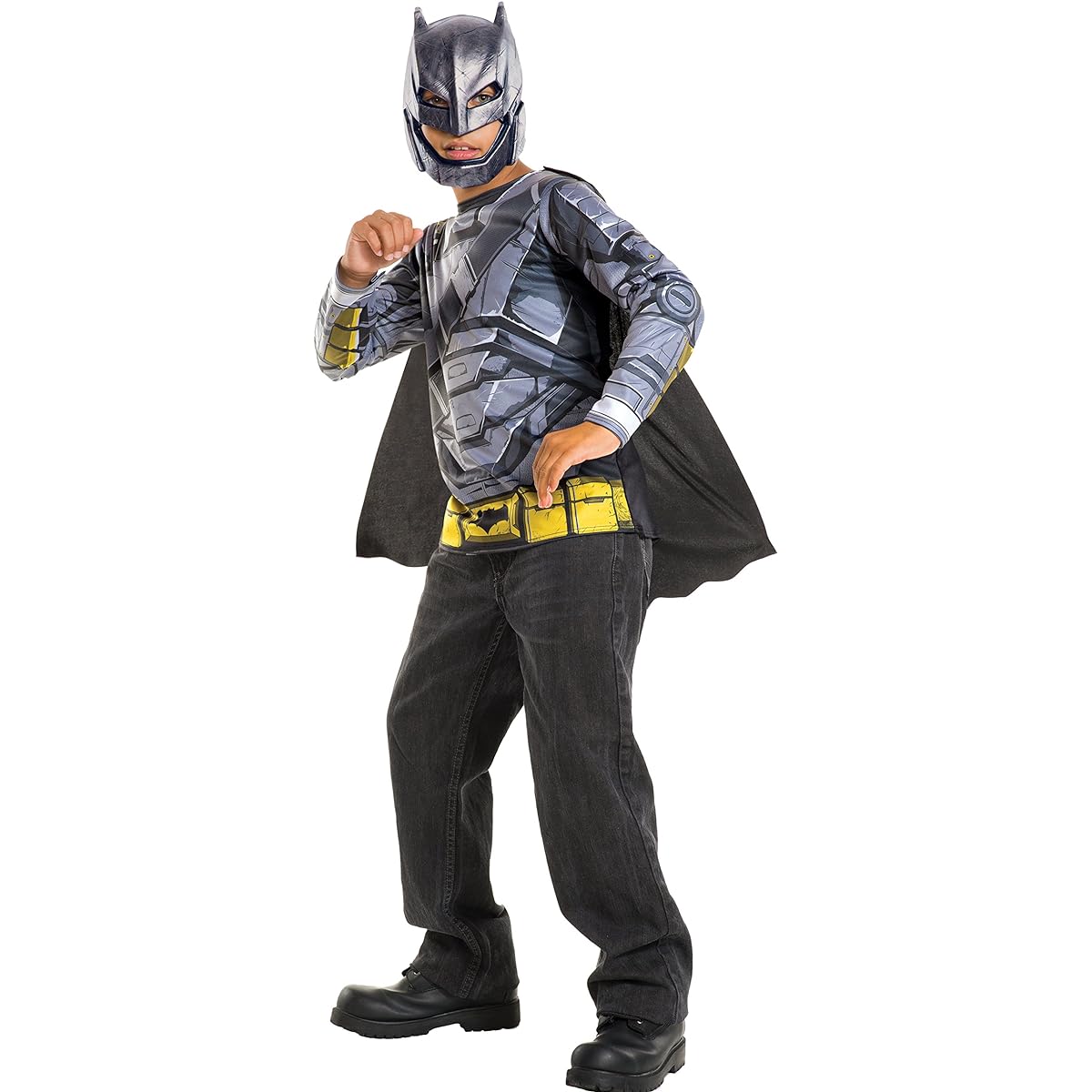 (Medium) - Rubie's Costume Batman v Superman: Dawn of Justice Armoured Batman Child Top, Medium