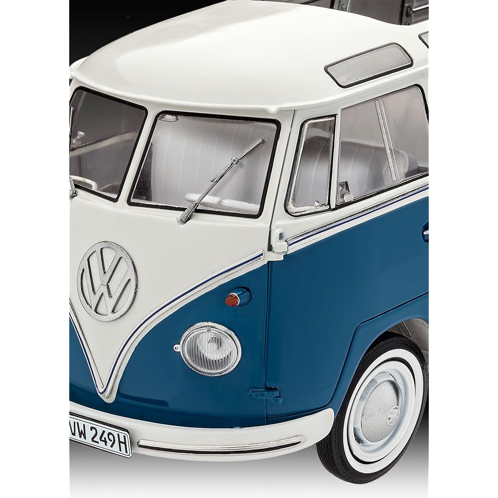 German Level 1/16 VW Type 2 T1 Samba Bus Plastic Model