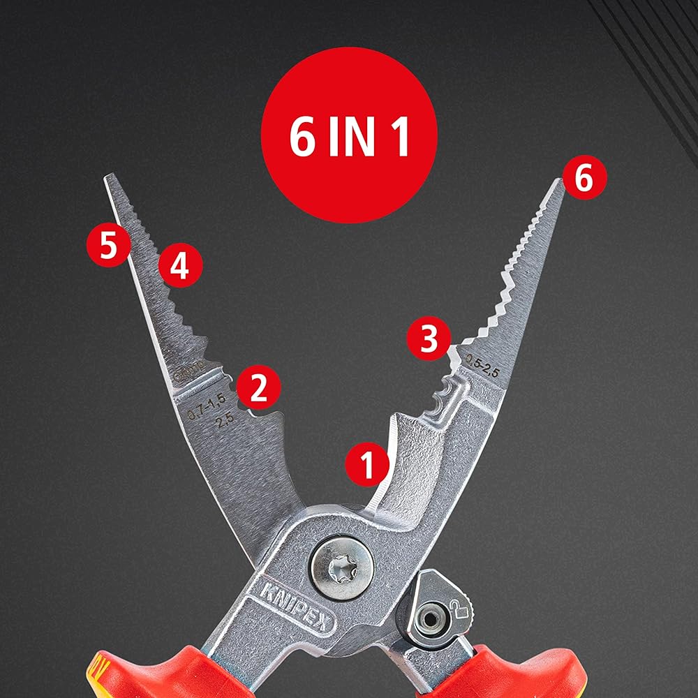 KNIPEX 1396-200 Insulated electro pliers (with spring) 1396200