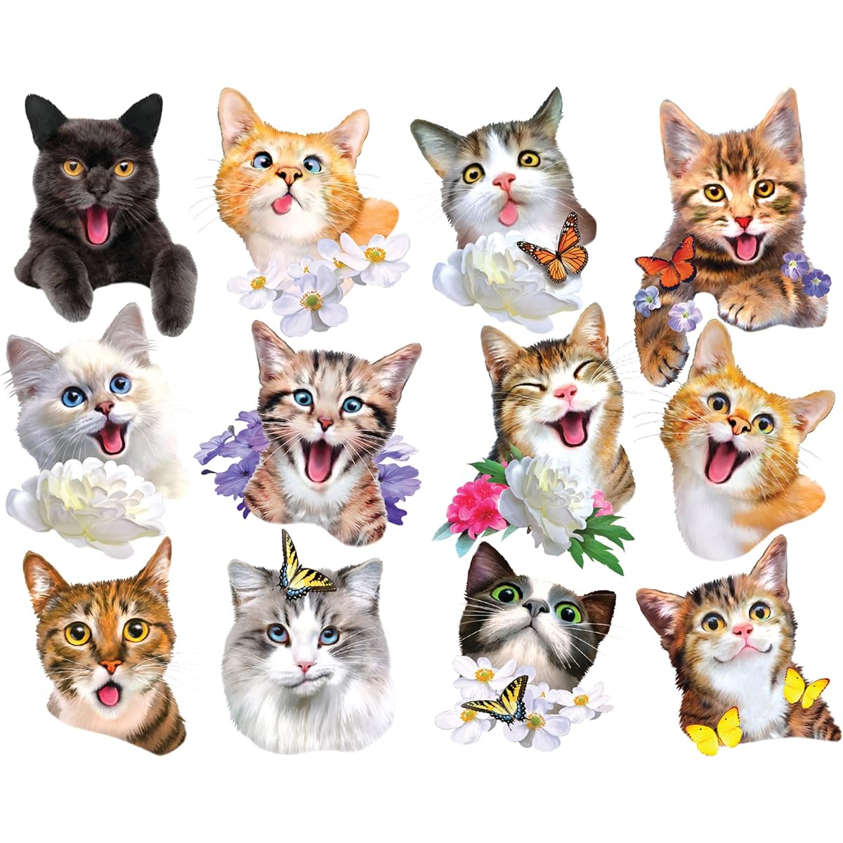 Lafayette Puzzle Factory Cat Selfies Multi-Shape Jigsaw Puzzle
