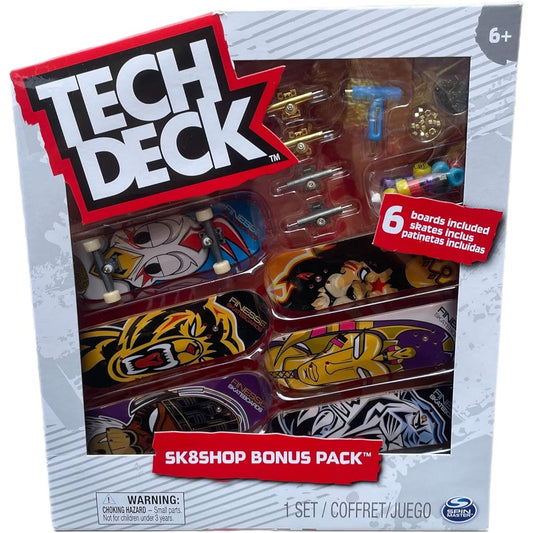 Tech Deck Sk8shop Bonus Pack Mini Finger Skateboard Multipack 2022 Series (Finesse (Sk8shop Bonus Pack))