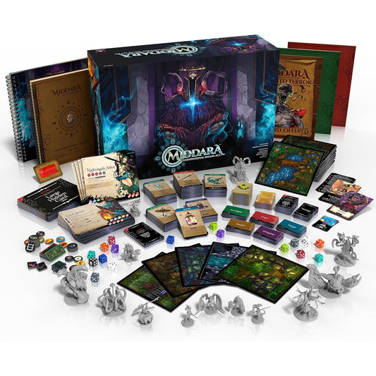 Middara Unintentional Malum: Act 1 - Fully Cooperative Fantasy Board Game for Friends and Family - Adventure Book, 400 Unique Illustrations & 60+ Encounters - Dungeon Crawler Game (1-4 Players)
