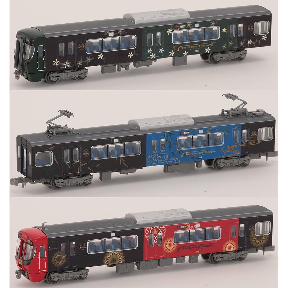 Railway Collection Tetsukore Nishi-Nippon Railway Type 3000 Yanagawa Tourist Train "Suito" 6-Car Set Diorama Supplies (Manufacturer's First Order Limited Production) 319092
