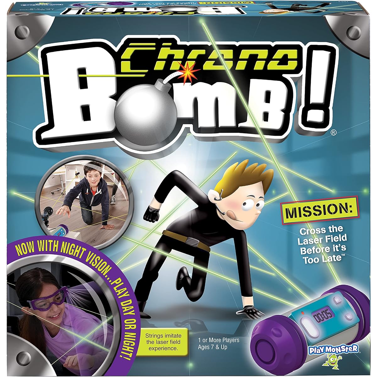 PlayMonster Chrono Bomb Game-Mission: Cross Thelaser Field Before It's Too Late