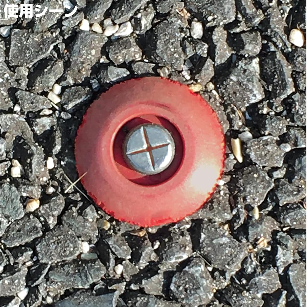 Daido Hunt Measure Nail (Survey Nail) No. 7 (Diameter) 9x (Length Under Neck) 200 mm (Head Diameter) 20 mm 50 Pieces Concrete Road/Paved Road/Gravel Road/Survey Point Marking Stud/Point Base (daidohant )0008217