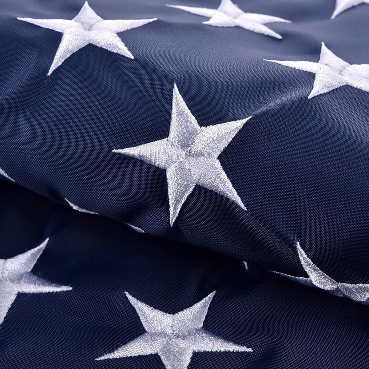 American Flag 8x12ft American Flag Star Embroidery Strong Wind Embroidered Stripes Brass Grommets Durable American Flag Outdoor