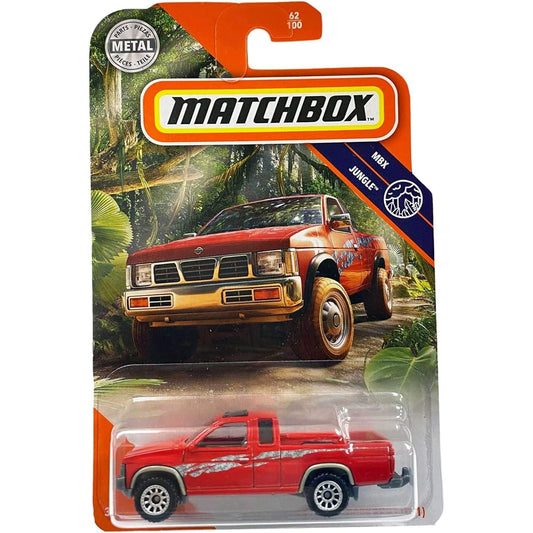 Matchbox '95 Nissan Hardbody (D21) MBX Jungle 62/100 Red