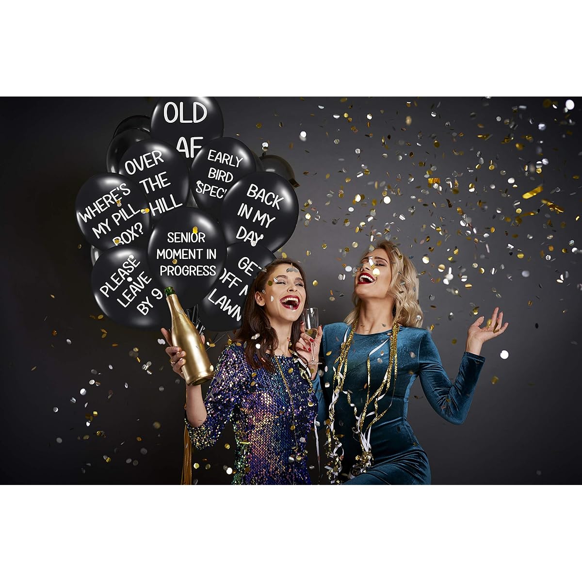 Funny Abusive Balloons | Fun Decorations for Adult Birthday Parties | Pack of 8 Different Phrases (Pack of 8)