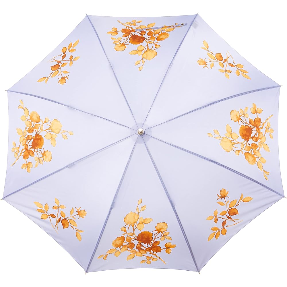 [Moonbat] LANVIN en Bleu Rain Long Umbrella Lightweight 60cm Floral Print Light Purple 4522408972377 Women's 21-083-10575-00-80-60 Light Purple Outer Rib Length 60cm