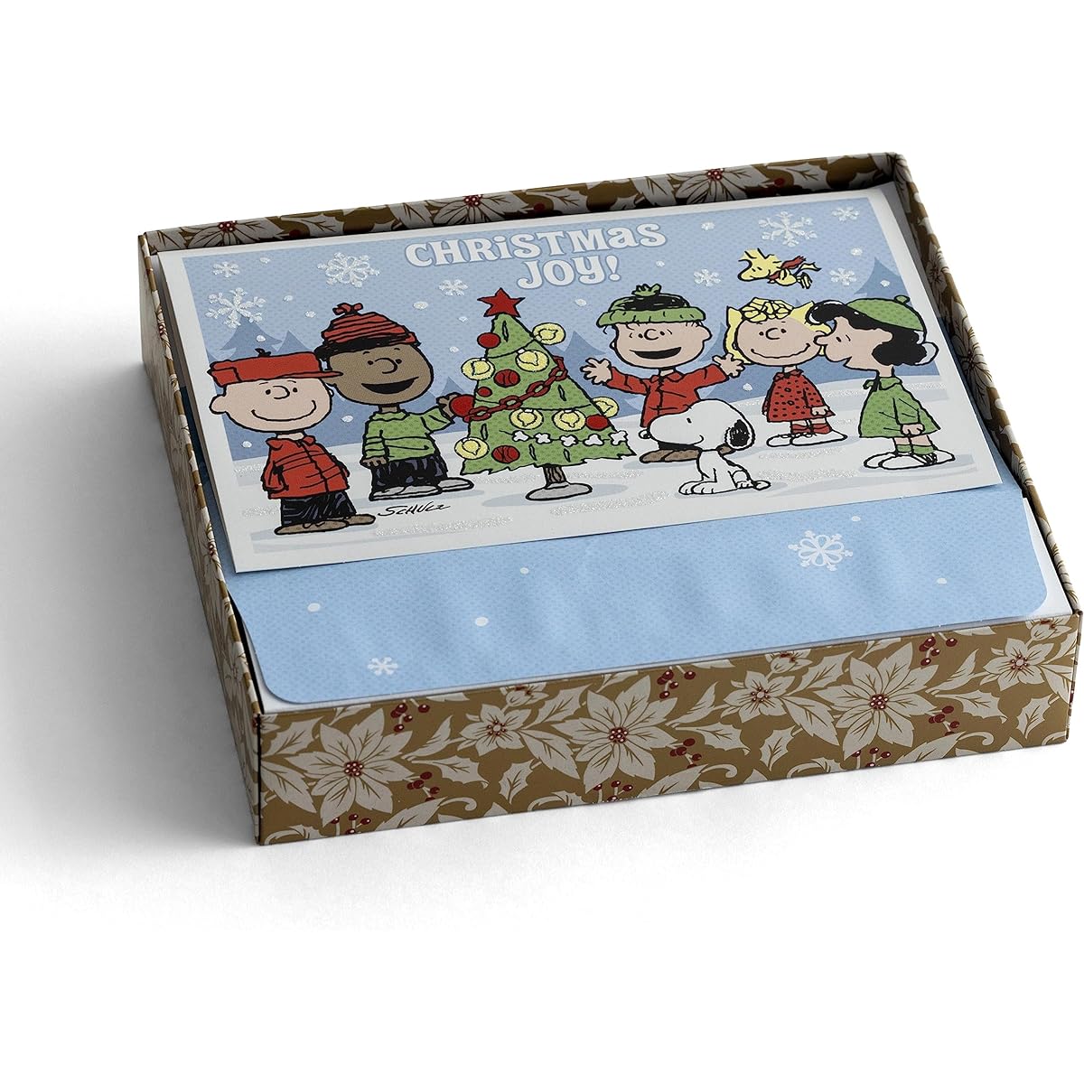Peanuts Christmas Joy! - Christmas Wonders - 18 Christmas Boxed Cards, NLT