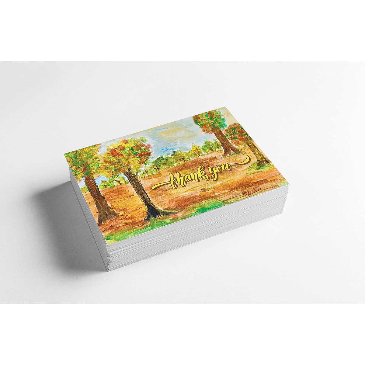 Kachy Design - Thank You Cards (2" x 3.5") - Blank Back for Personalized Message or Note - Package Inserts - Perfect for Small Business Online Selling - eCommerce Business - (Park, 100)