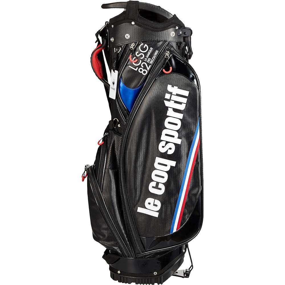 [Le Coq Sportif Golf] Golf Caddy Bag [Limited Distribution] Lightweight 3.0kg Stand Type Toriko Stylish Simple PU Material QQBSJJ10NT Men's