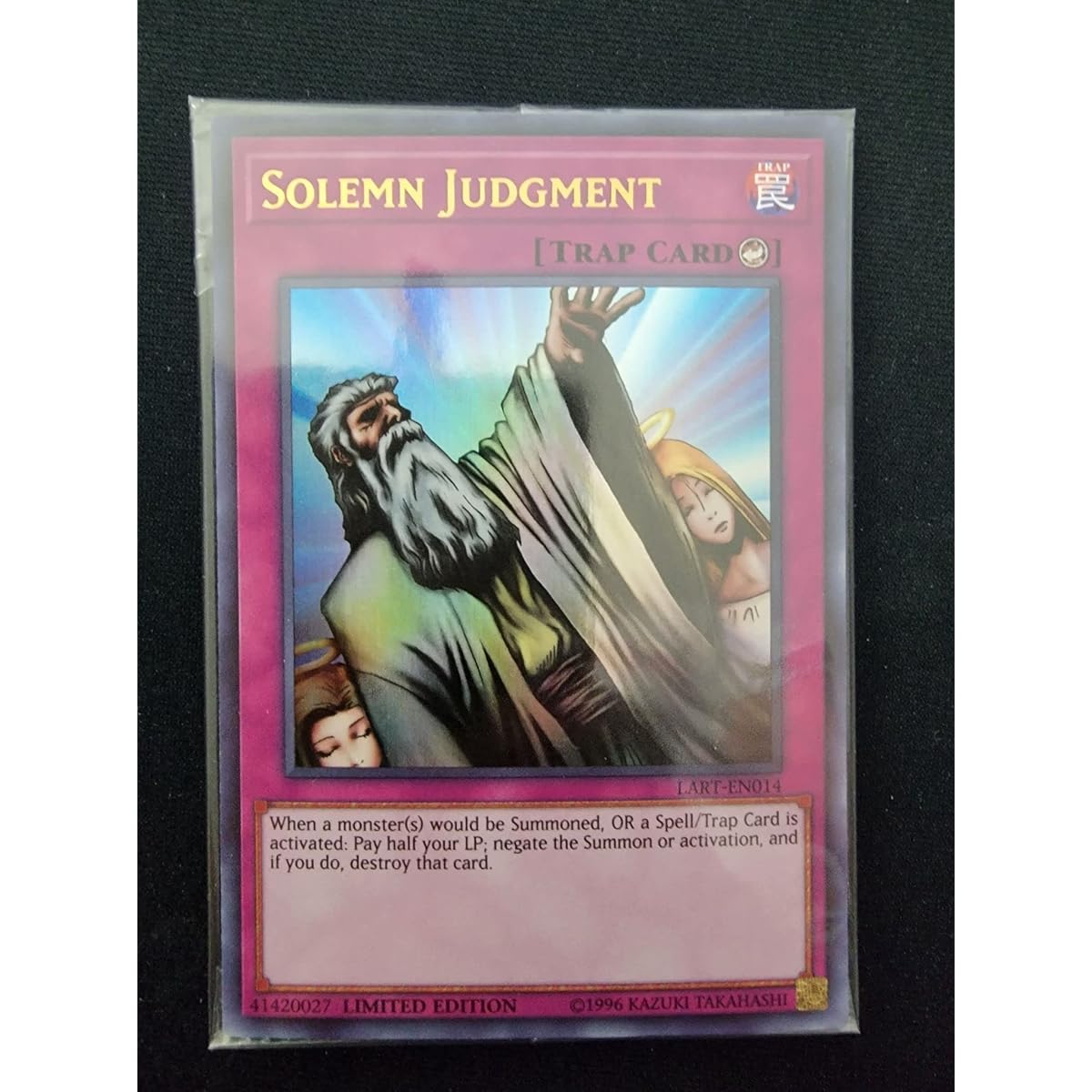 Solemn Judgment - LART-EN014 - The Lost Art Promotion - Ultra Rare Promotion
