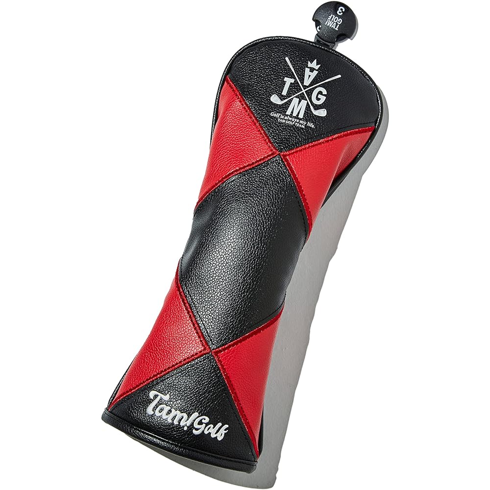TAM! GOLF DIAMOND PU Head Cover for Fairway Wood Tam Golf Synthetic Leather Head Cover for Fairway Wood Diamond Pattern Checkered Pattern Square Stylish Flashy Simple Cool White Black Red Orange Mint Green Brown Navy