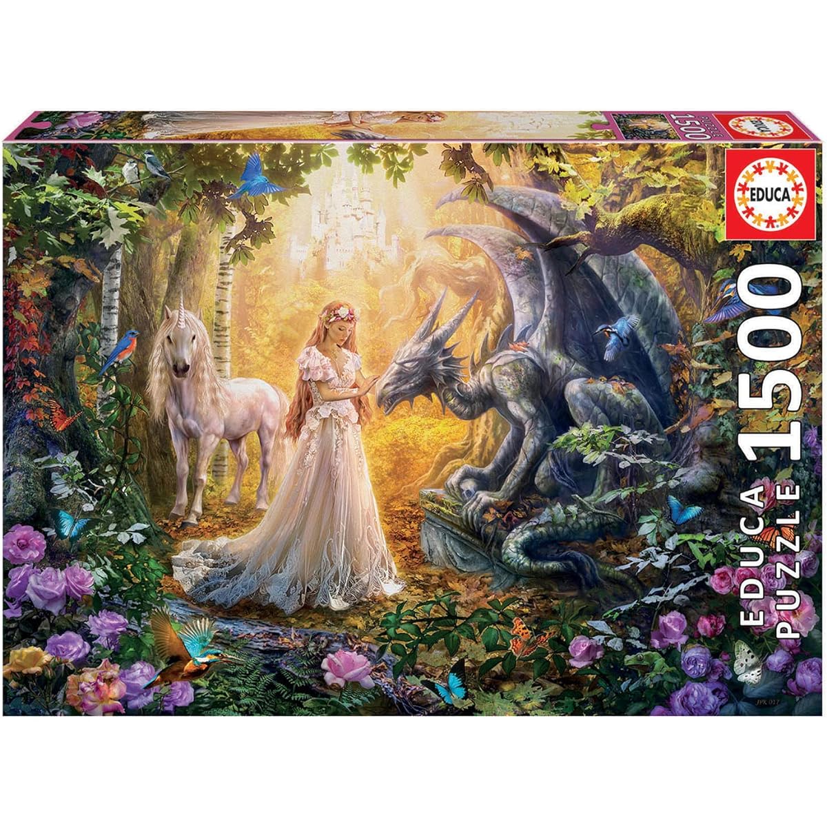 Educa Puzzle. Dragon, Princess and Unicorn 1500 Teile