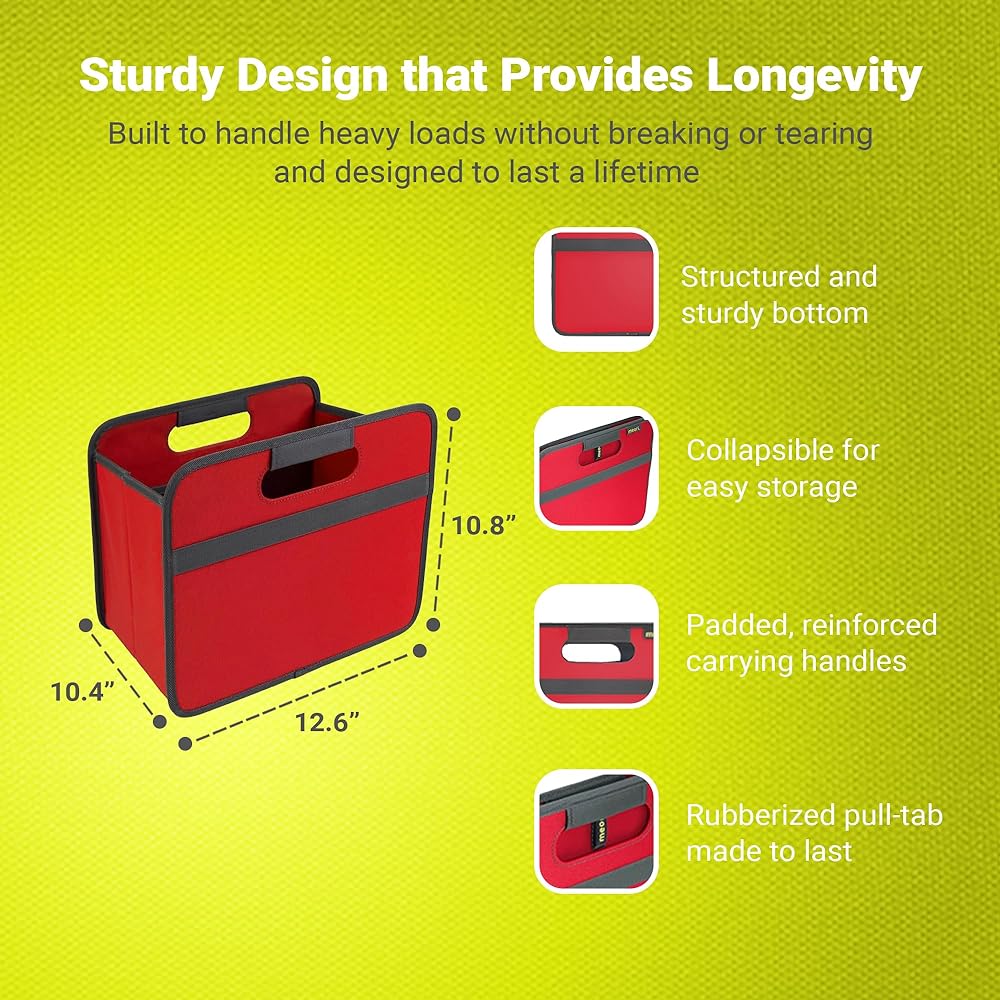 meori storage box classic solid red S A100062