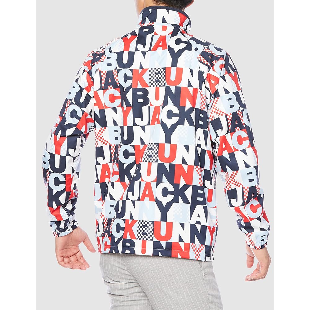 [Jack Bunny] Men's Water Repellent Full Zip Blouson (Allover Graphic Print) / Golf Outerwear / 262-2120205