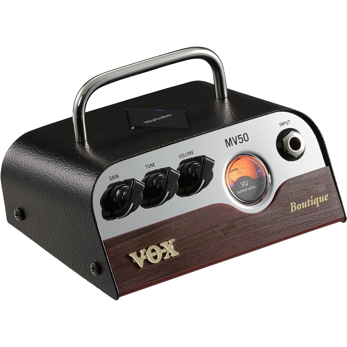 [Set purchase] VOX Nutube-equipped ultra-compact guitar head amplifier MV50 Boutique Incredibly lightweight design 50W + KORG clip-on tuner for guitar/bass Pitch Crow-G AW-4G-BK Black