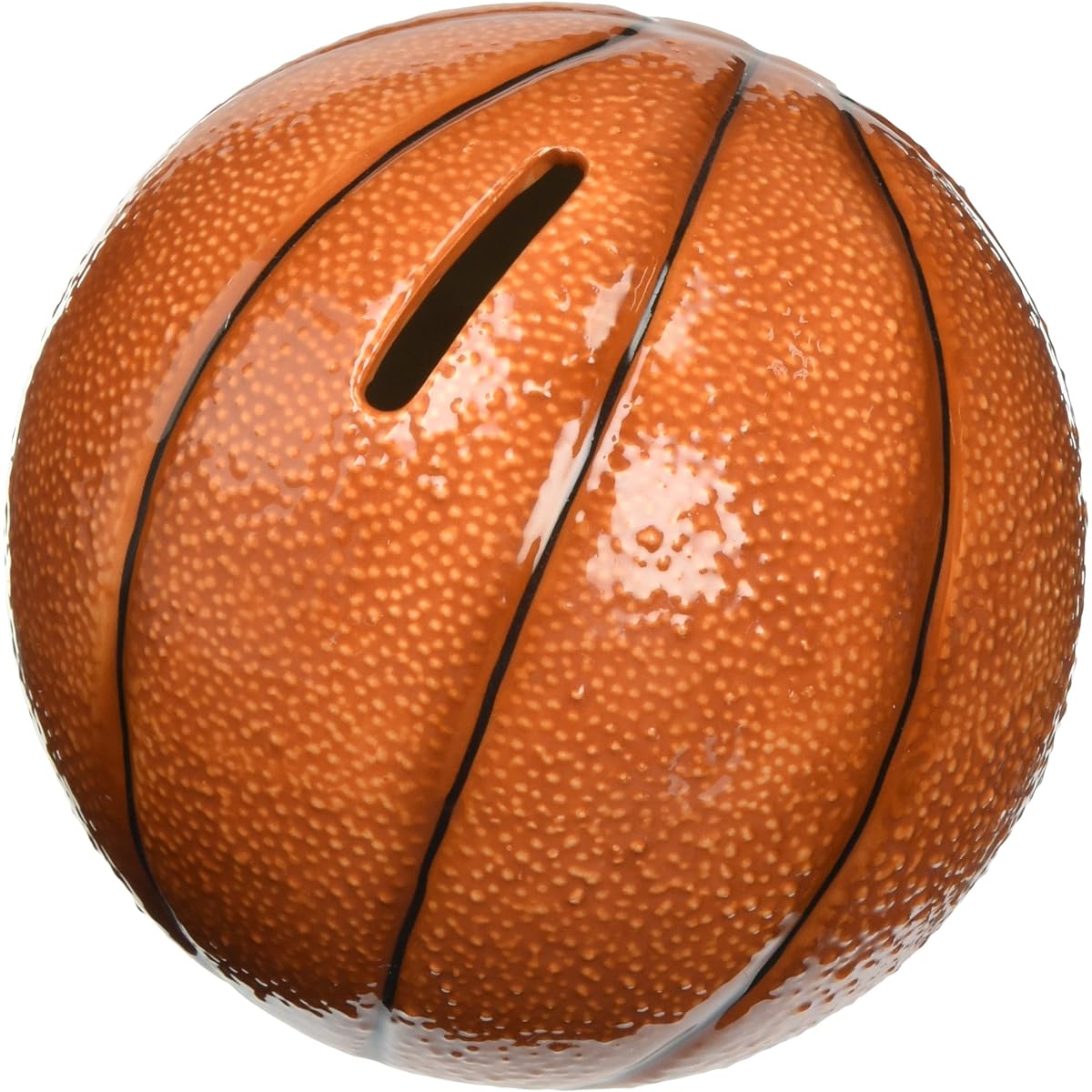 Cosmos Basketball Piggy Bank, Small, Orange